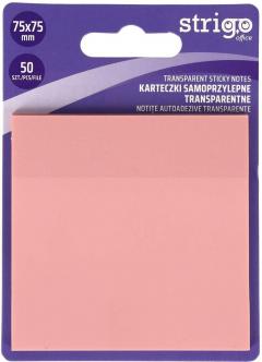 Sticky Notes Strigo - patrate, roz deschis