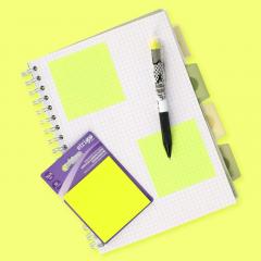 Sticky Notes Strigo - patrate, galben inchis