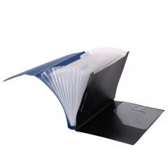 Mapa A4 Strigo, cu 13 separatoare - Albastru inchis