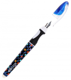 Set stilou - Strigo cerneala cu stergere, 2 rezerve si radiera - Pixel