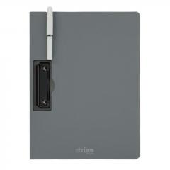 Clipboard Strigo A4, cu suport pentru pix - Gri