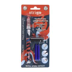 Set stilou - Strigo cerneala cu stergere, 2 rezerve si radiera - Dragon