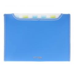 Mapa A4 Strigo, cu 12 separatoare - Albastru