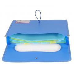 Mapa A4 Strigo, cu 12 separatoare - Albastru