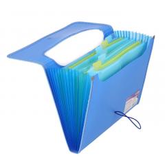 Mapa A4 Strigo, cu 12 separatoare - Albastru