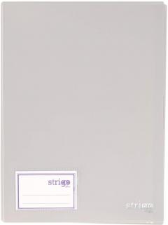Mapa A4 Strigo, cu 30 folii de protectie - Gri