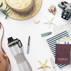  Sticla pentru apa Strigo, 600 ml - Gri