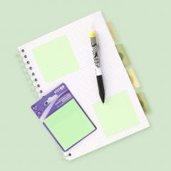 Sticky Notes Strigo - patrate, verde deschis