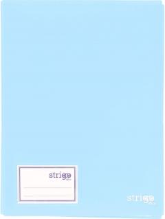 Mapa A4 Strigo, cu 20 folii de protectie - Albastru deschis