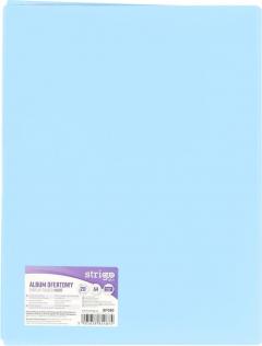 Mapa A4 Strigo, cu 20 folii de protectie - Albastru deschis