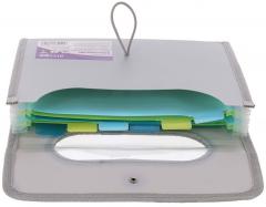 Mapa A5 Strigo, cu 6 separatoare - Gri