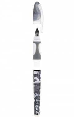 Set stilou - Strigo cerneala cu stergere, 2 rezerve si radiera - Army