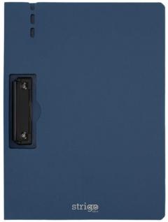 Clipboard Strigo A4, cu suport pentru pix - Albastru marin