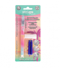 Set stilou - Strigo cerneala cu stergere, 2 rezerve si radiera - Gradient