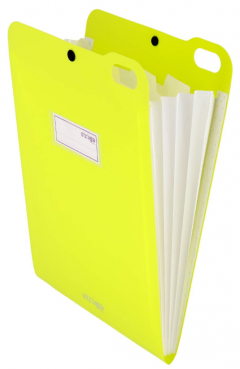 Organizator A4 Strigo, cu 5 separatoare - Galben