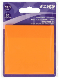 Sticky Notes Strigo - patrate, portocaliu inchis