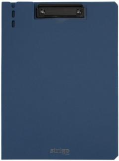 Clipboard Strigo A4, cu suport pentru stilou - Albastru marin