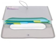 Mapa A4 Strigo, cu 12 separatoare - Gri