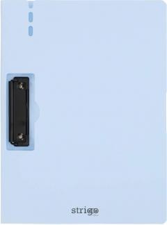 Clipboard Strigo A4, cu suport pentru pix - Albastru deschis