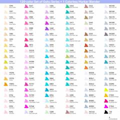 Set 120 markere - Ohuhu Oahu - Fine & Chisel