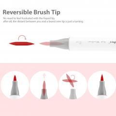 Set 120 markere - Ohuhu Honolulu - Brush & Chisel