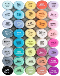 Set 40 markere - Ohuhu Oahu - Fine & Chisel