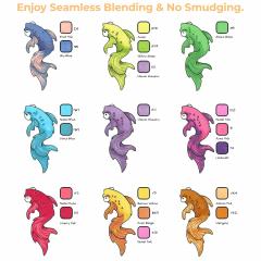 Set 48 markere - Ohuhu Honolulu B - Brush & Fine