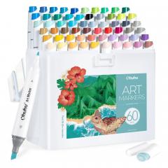 Set 60 markere - Ohuhu Kaala - Broad & Fine Landscape Tones