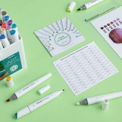 Set 60 markere - Ohuhu Kaala - Broad & Fine Landscape Tones