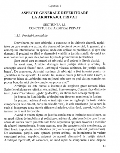 Arbitrajul privat intern in reglementarea actualului Cod de procedura civila al Romaniei