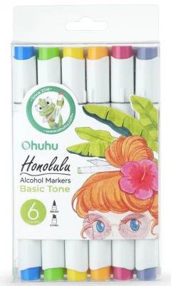 Set 6 markere - Ohuhu Honolulu - Brush & Chisel