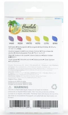 Set 6 markere - Ohuhu Honolulu - Brush & Chisel