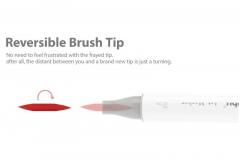 Set 6 markere - Ohuhu Honolulu - Brush & Chisel