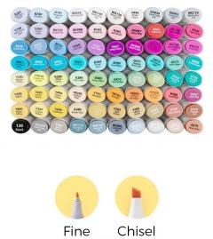 Set 80 markere - Ohuhu Oahu - Fine & Chisel