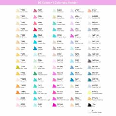 Set 80 markere - Ohuhu Oahu - Fine & Chisel
