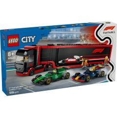 LEGO City - Camion F1 cu masinile F1 RB20 si AMR24 (60445)