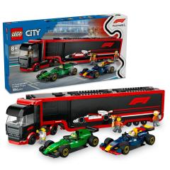 LEGO City - Camion F1 cu masinile F1 RB20 si AMR24 (60445)
