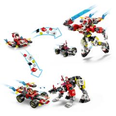 LEGO DREAMZzz - Robotul tigru al lui Cooper si masina Hot Rod a lui Zero (71497)