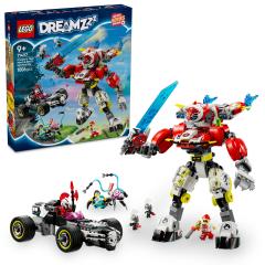 LEGO DREAMZzz - Robotul tigru al lui Cooper si masina Hot Rod a lui Zero (71497)