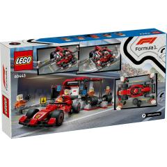 LEGO City - Boxa si mecanici F1 cu masina Ferrari (60443)