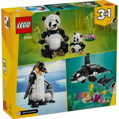 LEGO Creator - Animale salbatice: Familia de ursi panda, 3 in 1 (31165)