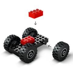 LEGO City - Incarcator pe roti galben pentru constructii (60450)