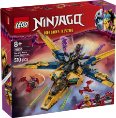 LEGO Ninjago - Superavionul cu reactie al lui Ras si Arin (71833)