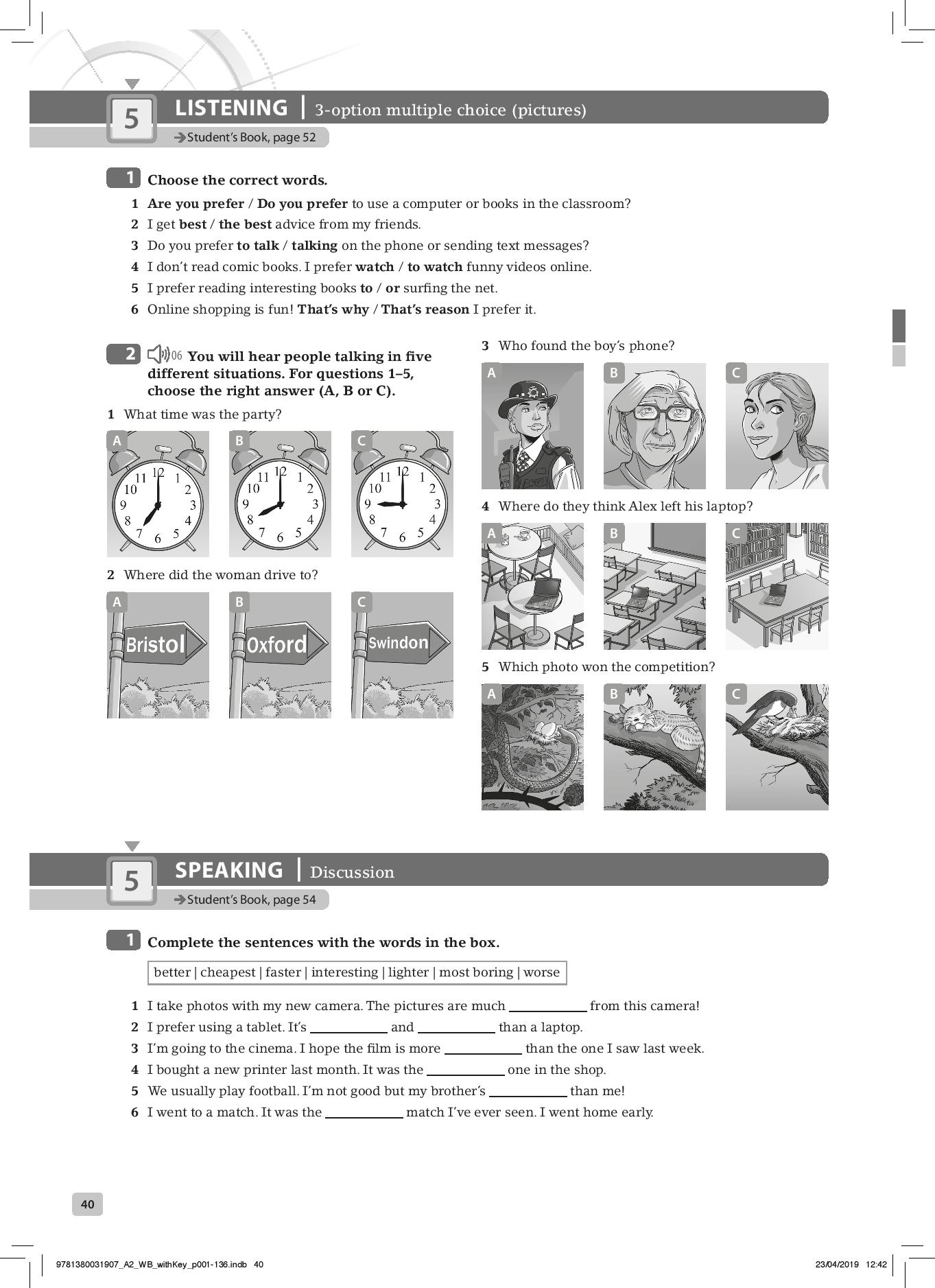 Optimise A2 Workbook with answer key - Jeremy Bowell