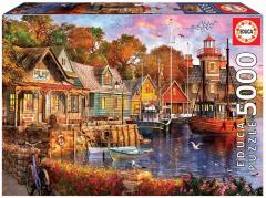 Puzzle 5000 piese - The Harbour Evening