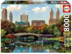 Puzzle 8000 piese - Central Park Bow Bridge