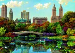 Puzzle 8000 piese - Central Park Bow Bridge