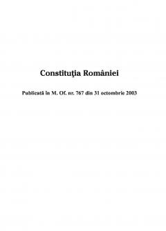 Constitutia Romaniei
