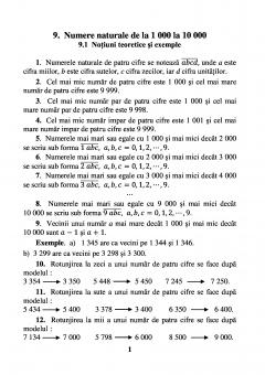 Sa invatam sa numaram clasele I - IV