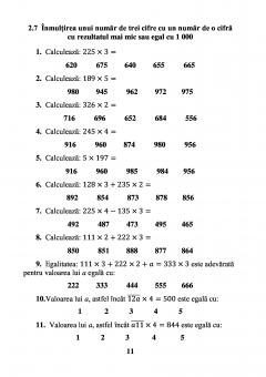 Sa invatam sa inmultim si sa impartim - clasele II - IV